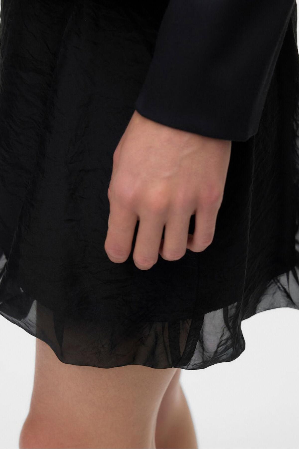 베로모다 글램 오간자 벌룬 미니 스커트 5722700 NEGRO - 상세 이미지 3