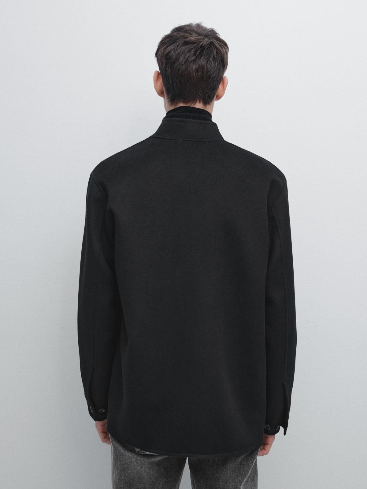 마시모두띠 울블렌드 스탠드카라 포켓 가디건 재킷 2841/382 NAVY BLUE - 상세 이미지 4