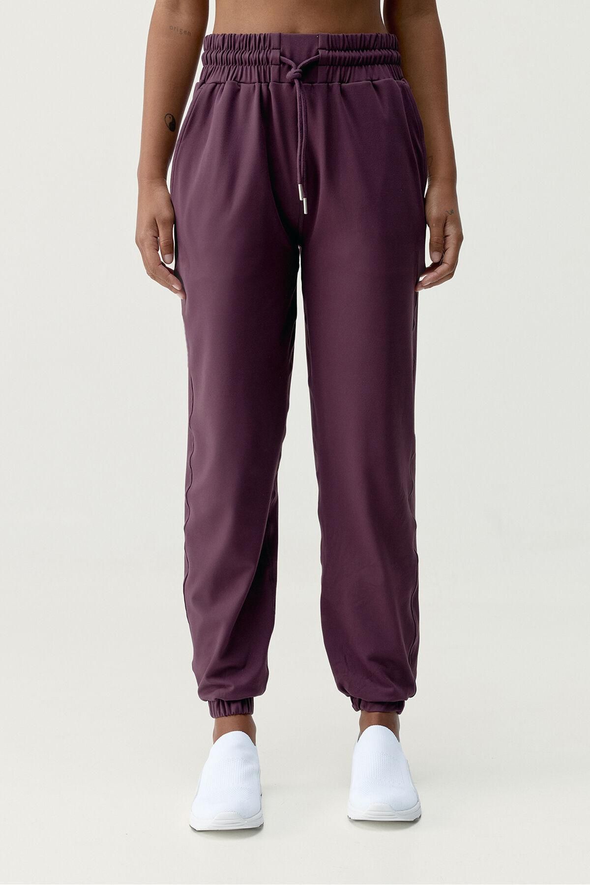 본리빙요가 테크니컬 조거 팬츠 퍼플 컴포트 스트레치 8182762 BURDEOS - 상품 이미지