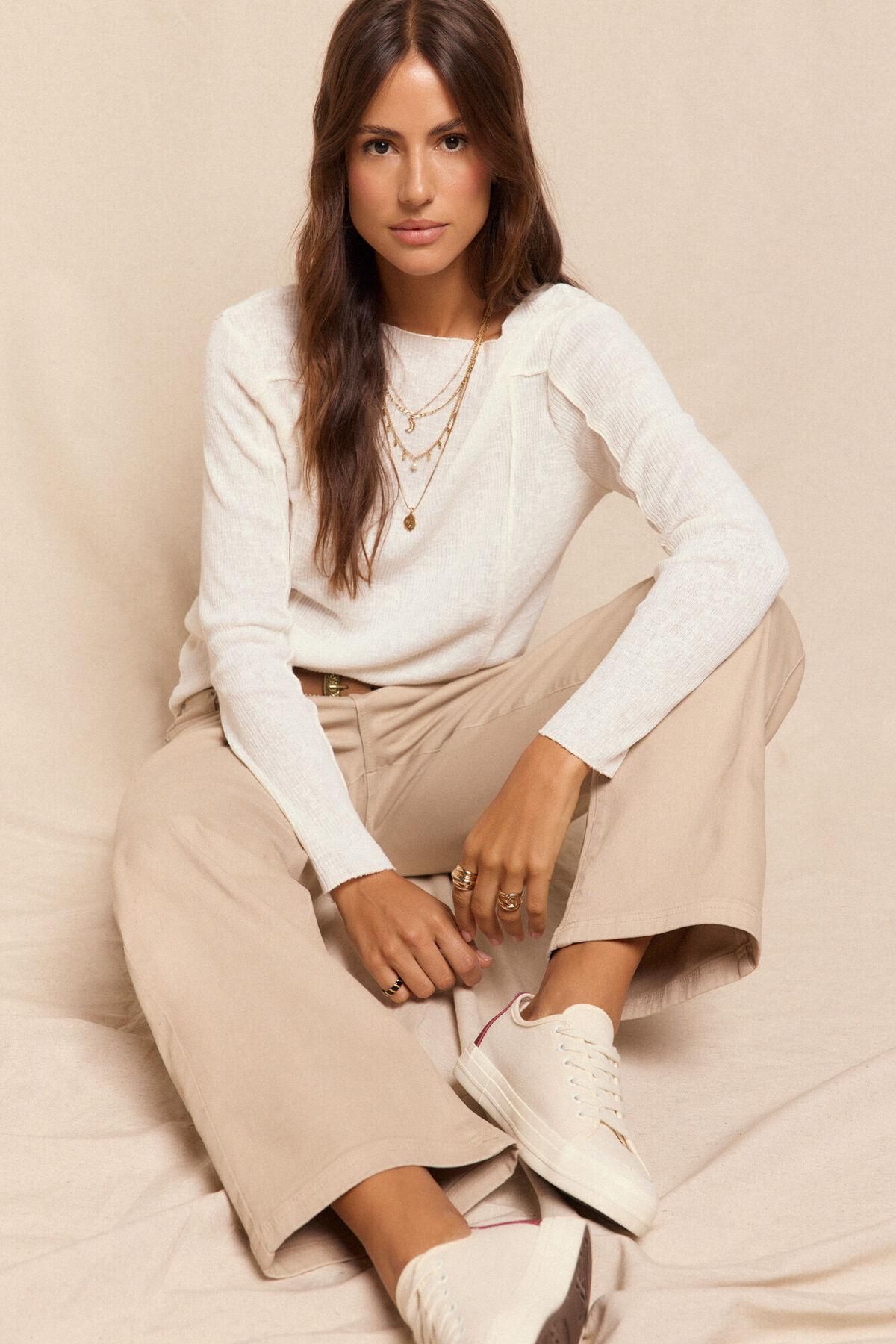 슬로우러브 컴포트 베이지 부츠컷 슬림핏 데님 팬츠 5942229 MARFIL - 상세 이미지 2