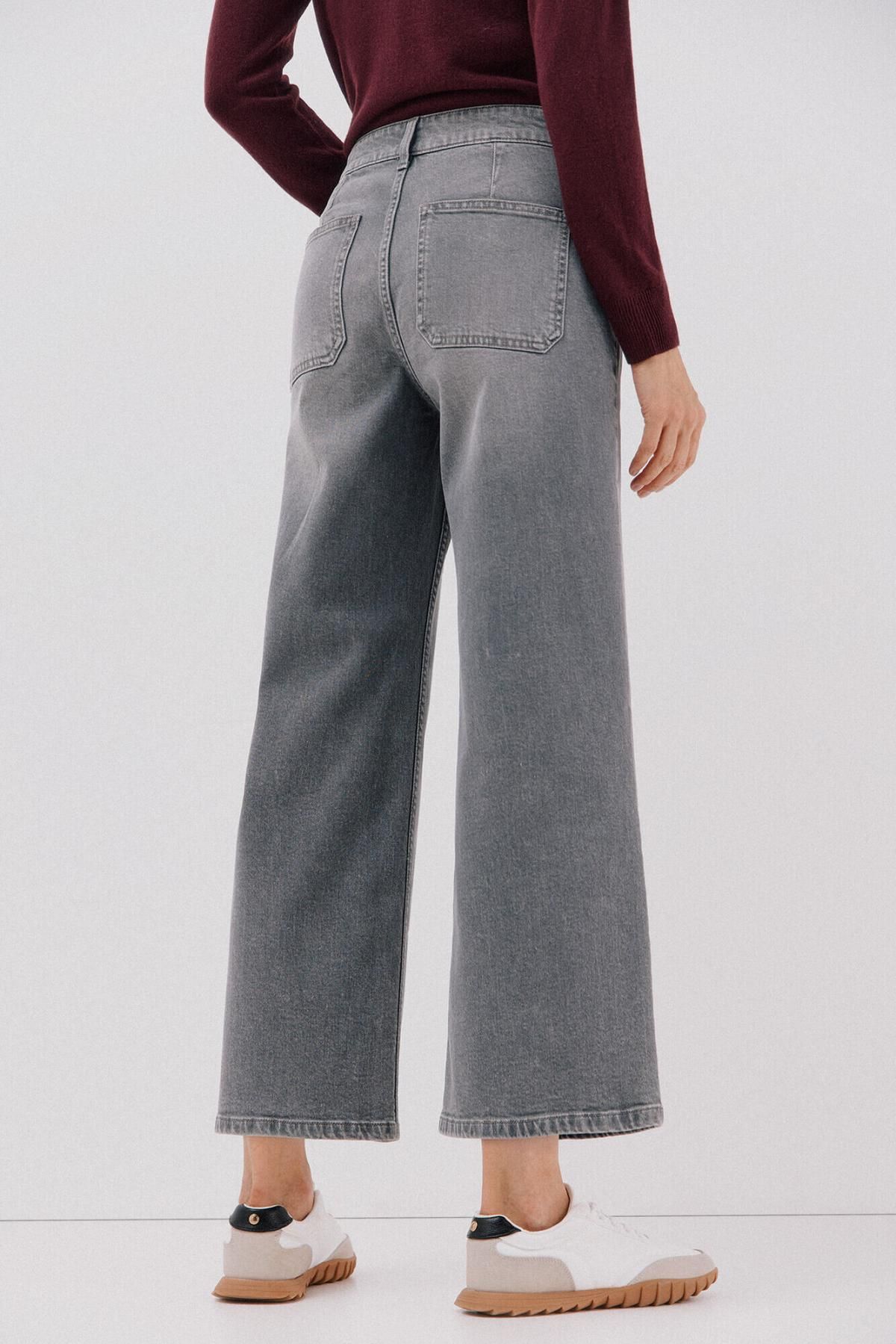 꼬르떼피엘 와이드핏 하이라이즈 데님 팬츠 9952134 GRIS OSCURO - 상세 이미지 5