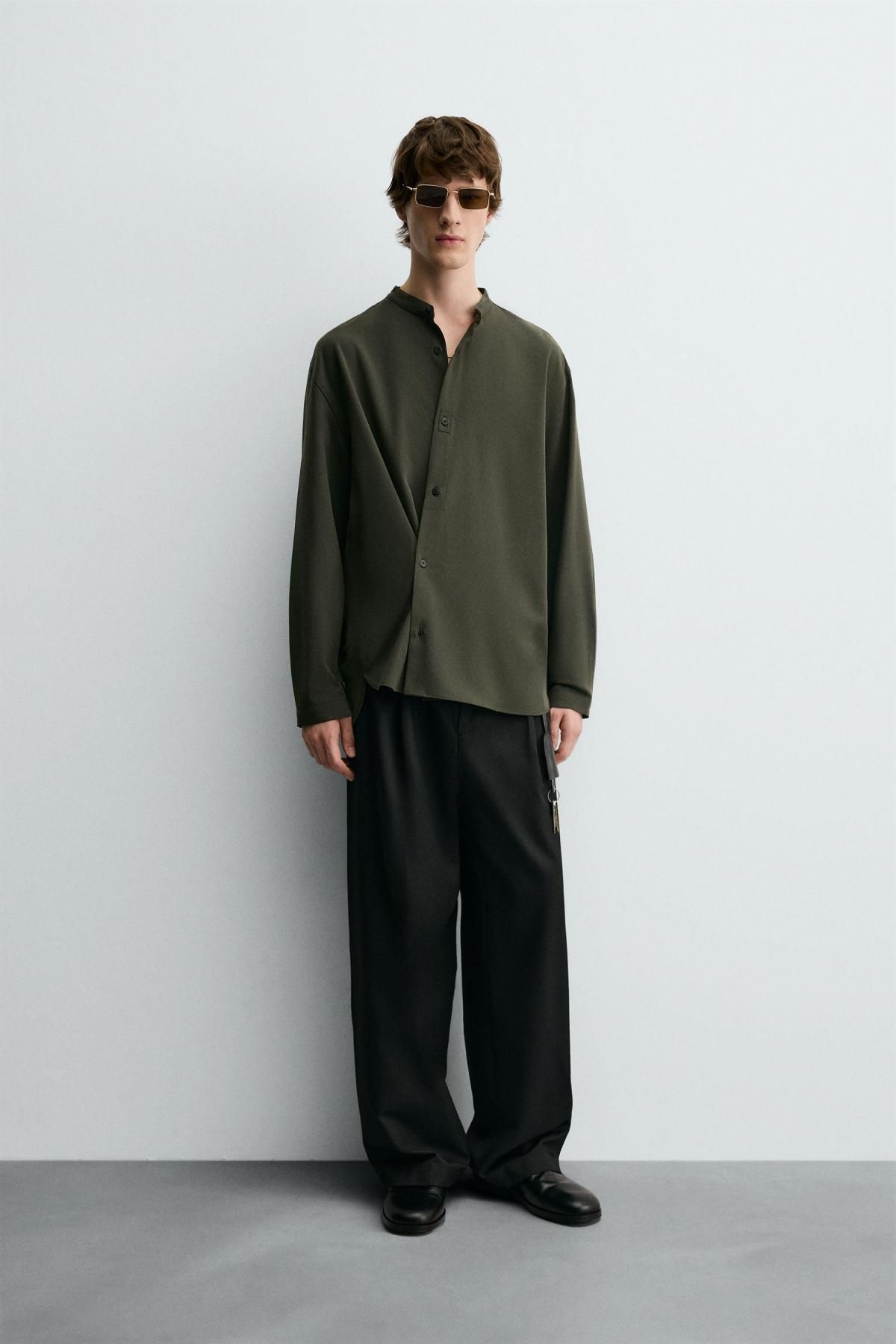자라 릴렉스핏 멀티포지션 플루이드 긴팔 셔츠 5555/078 KHAKI - 상세 이미지 2