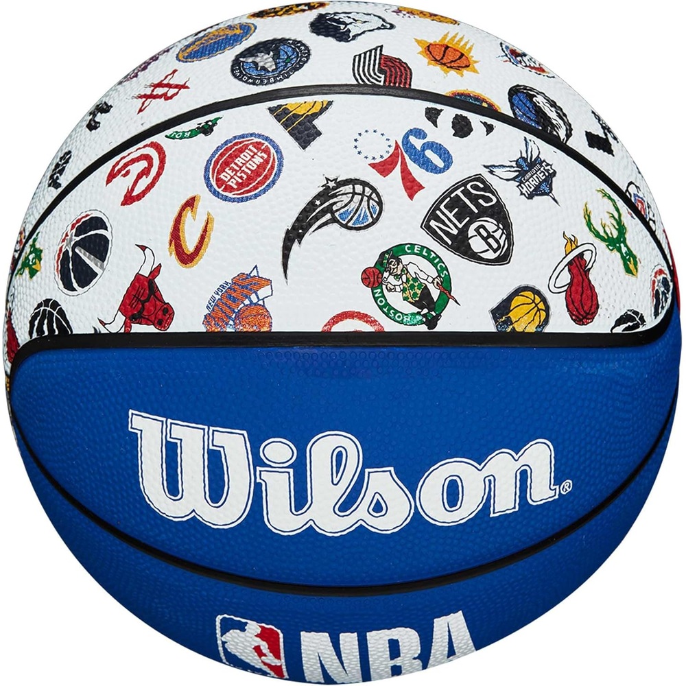윌슨 NBA 올 팀 시리즈 농구공 합성가죽 라버 7호 3호 실외 실내 겸용 - 상세 이미지 2