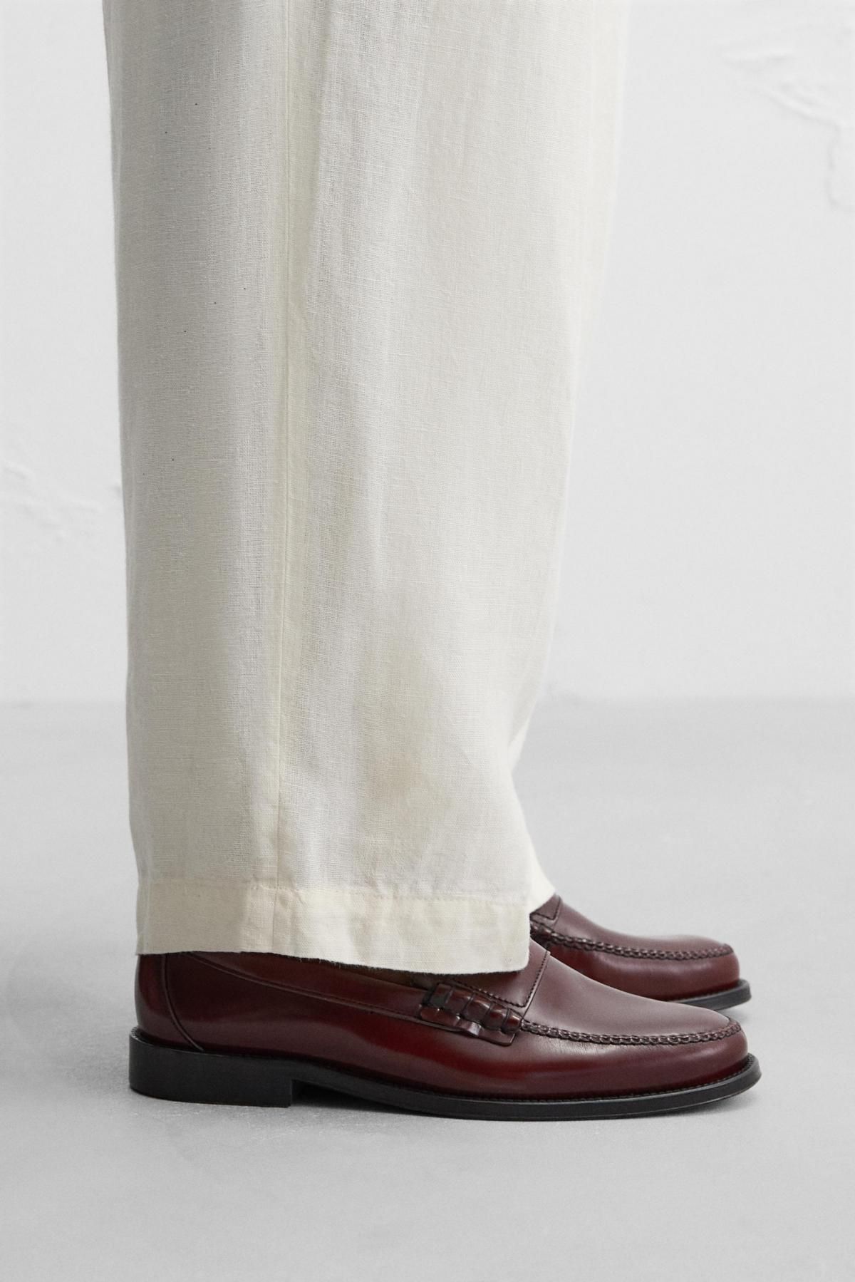 자라 카스텔라노 1920 X 페니 로퍼 2696/520 BURGUNDY RED - 상세 이미지 2