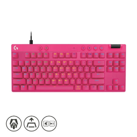 로지텍 로지텍코리아 G PRO X TKL RAPID (정품) (핑크)