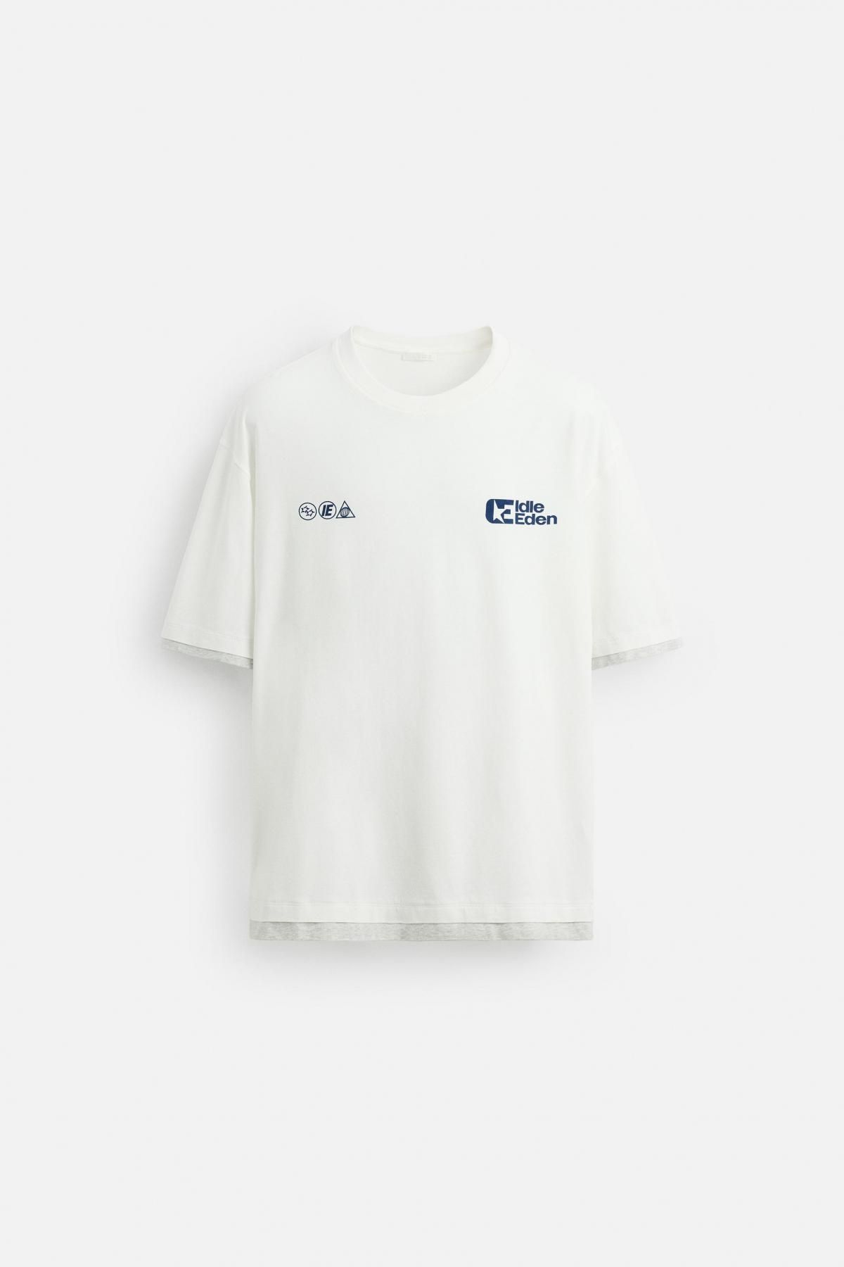 자라 스트리트 프린트 반팔 티셔츠 6224/339 WHITE - 메인 이미지