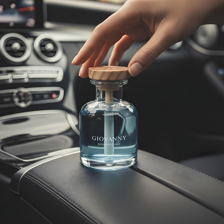 [1+1지오바니 차량용 방향제 자동차 디퓨저 150ml, 블랙체리 사진 5