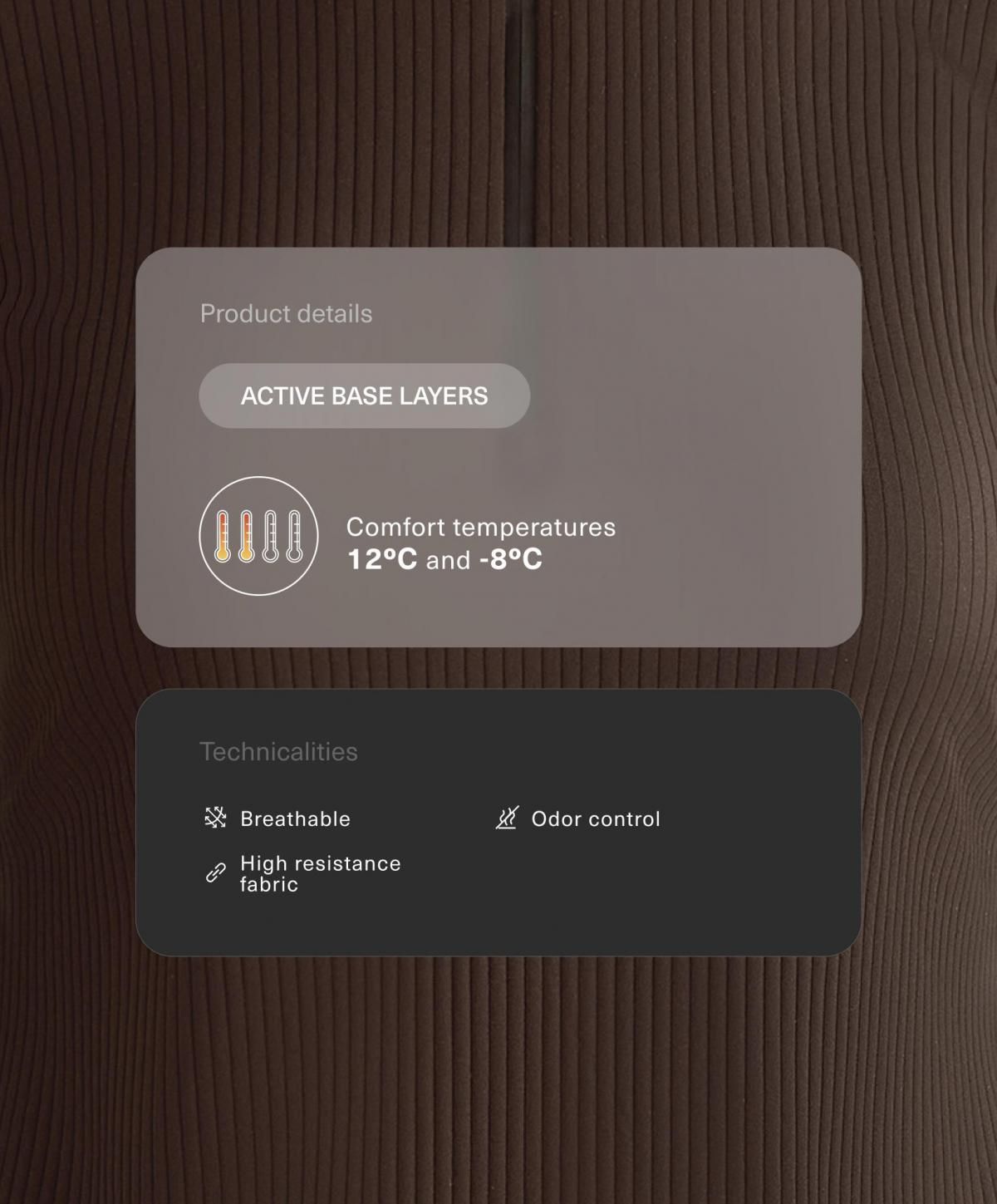 오이쇼 써멀 골지 베이스레이어 티셔츠 브라운 0409/640 DARKREDDISH-BROWN - 상세 이미지 3