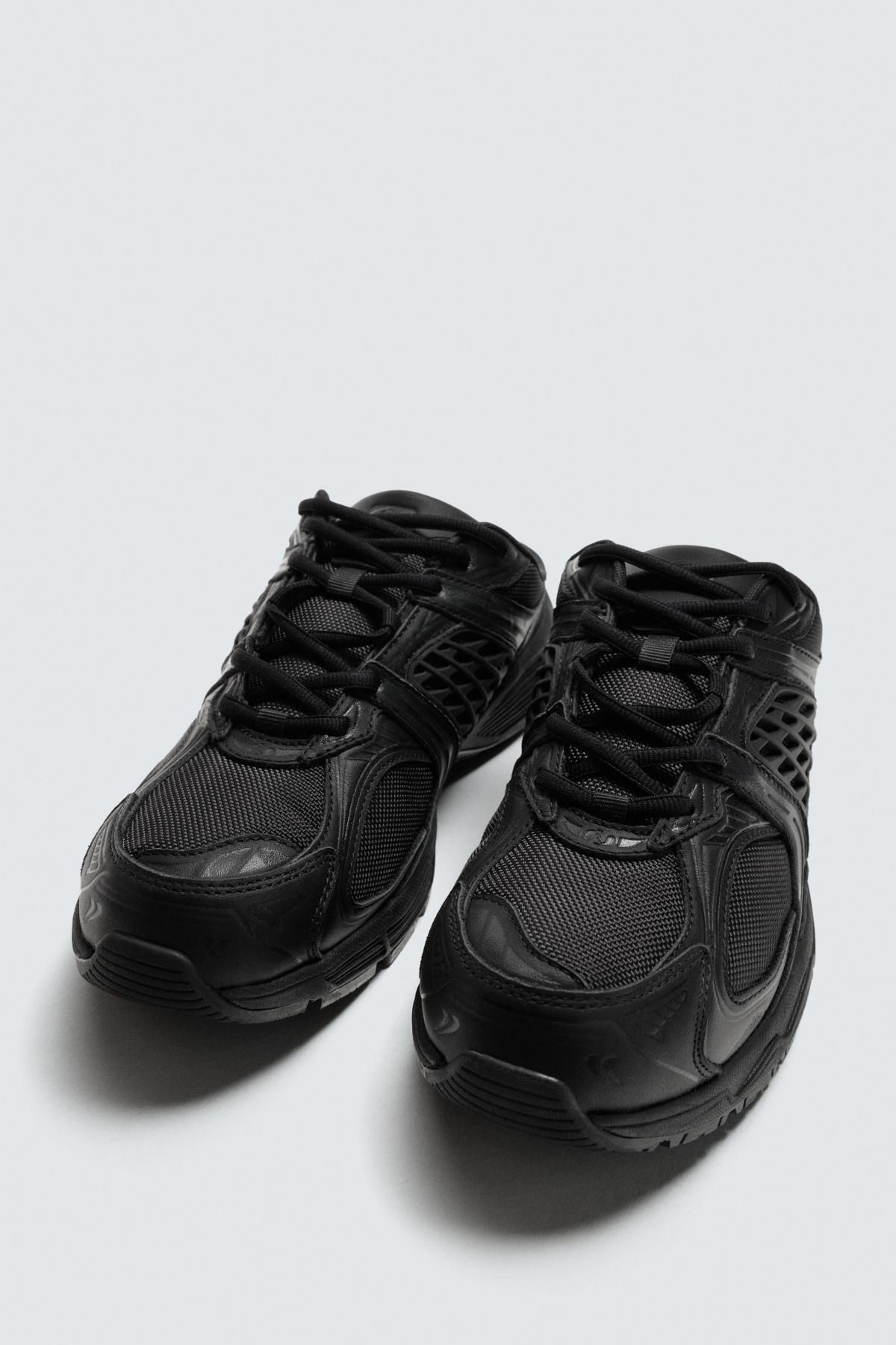자라 테크니컬 청키솔 백리스 스니커즈 2373/620 BLACK - 상세 이미지 2
