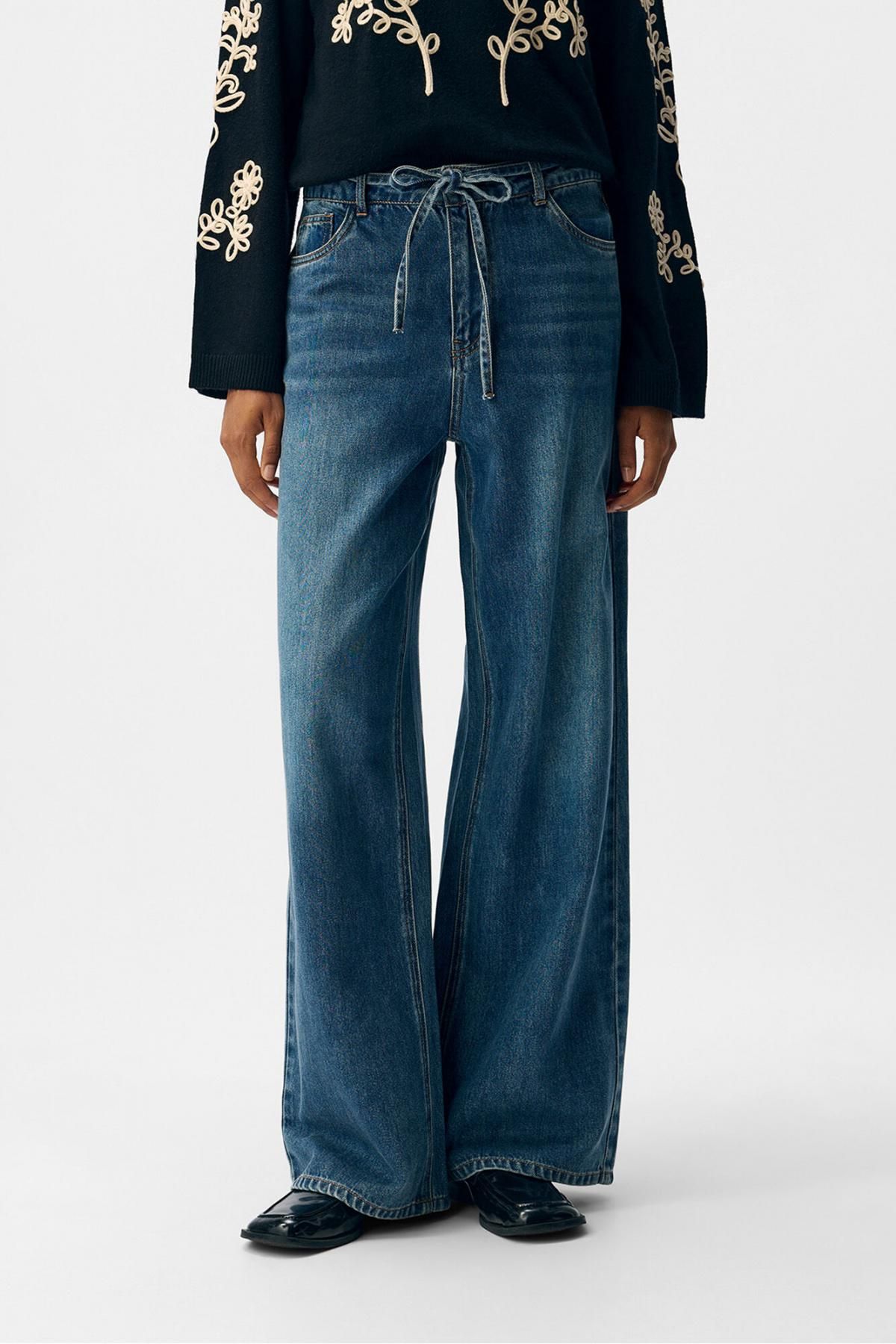 오브젝트 테크니컬 와이드핏 텐셀 데님 팬츠 7180771 AZUL - 상품 이미지