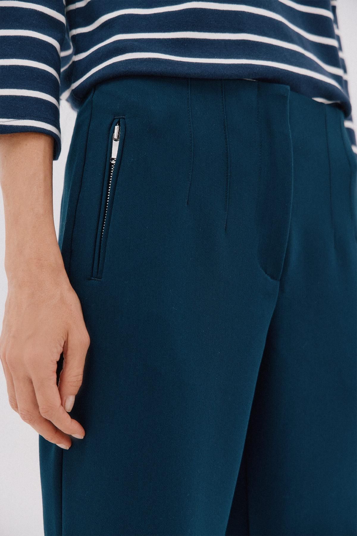 꼬르떼피엘 테크니컬 하이웨이스트 슬림핏 팬츠 6142022 AZUL MARINO - 상세 이미지 4