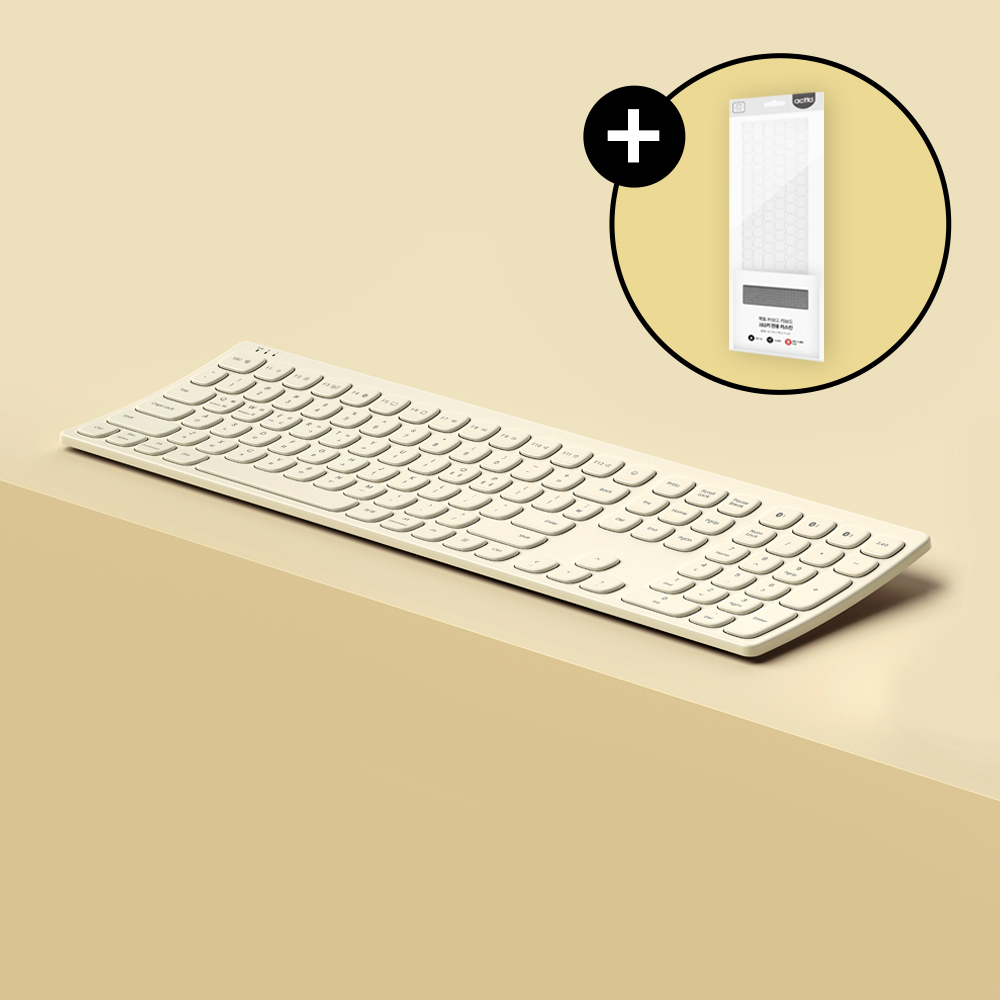 엑토 커브드 충전식 무소음 인체공학 아이패드 무선 블루투스 키보드 B605 제품 이미지