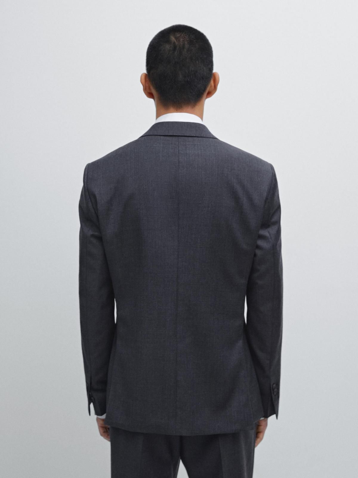 마시모두띠 클래식 100 울 테일러드 수트 블레이저 3500/501 NAVY BLUE 이미지 8