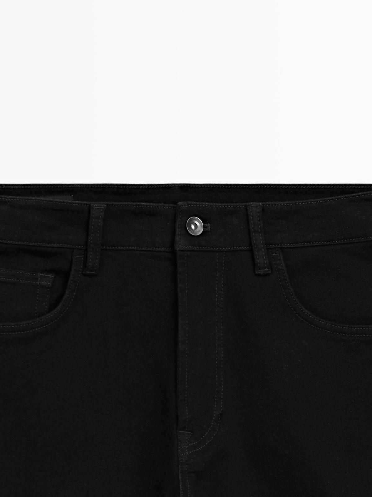 마시모두띠 테크니컬 테이퍼드핏 블랙 청바지 0301/135 BLACK 이미지 6