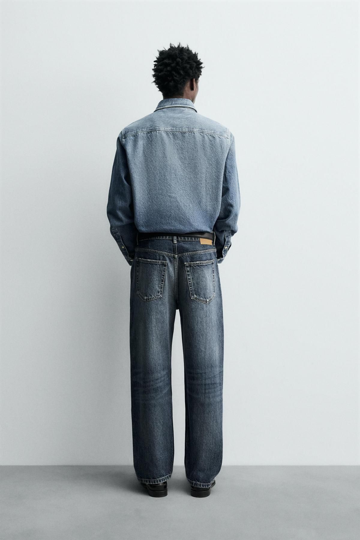 자라 빈티지 워싱 스트레이트핏 청바지 3991/308 MID-BLUE - 상세 이미지 4