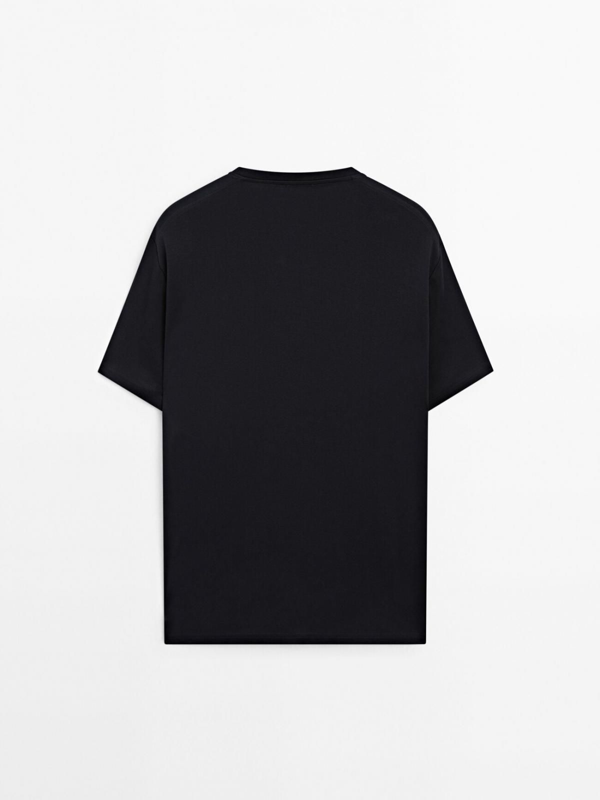 마시모두띠 프리미엄 머서라이즈드 코튼 반팔 티셔츠 1422/208 NAVY BLUE - 상세 이미지 3
