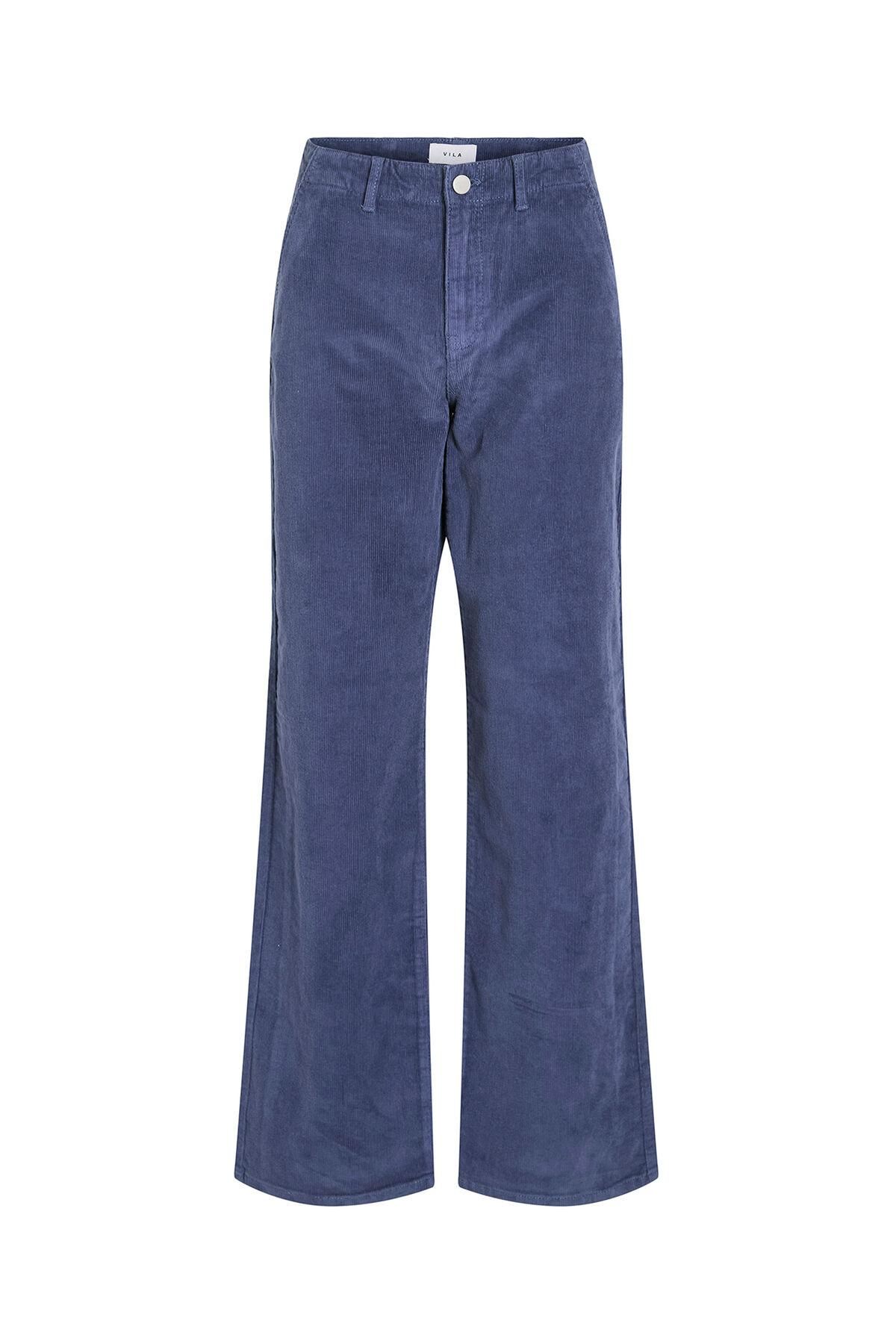 빌라 코듀로이 하이웨이스트 와이드 팬츠 5942255 AZUL MARINO - 상품 이미지