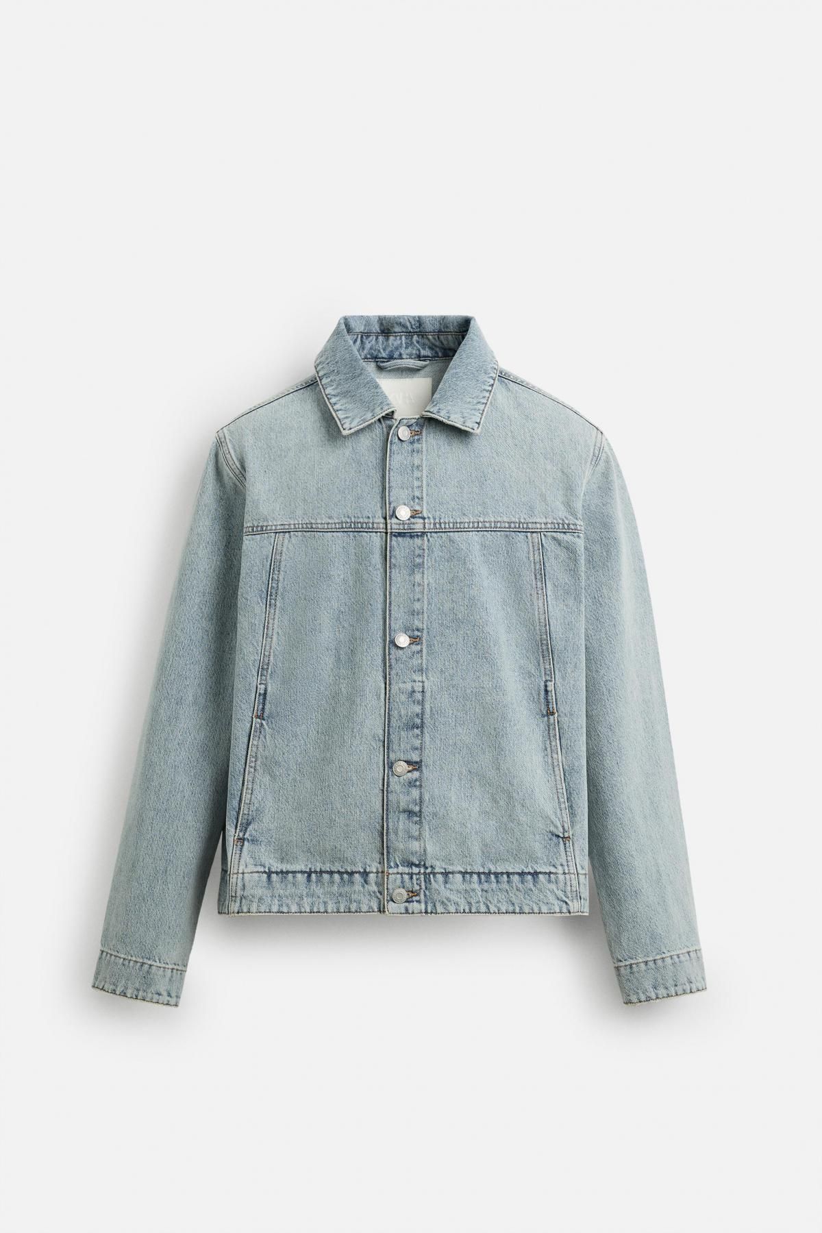 자라 라이트 데님 레귤러핏 베이직 데님 재킷 1538/370 LIGHT BLUE - 메인 이미지