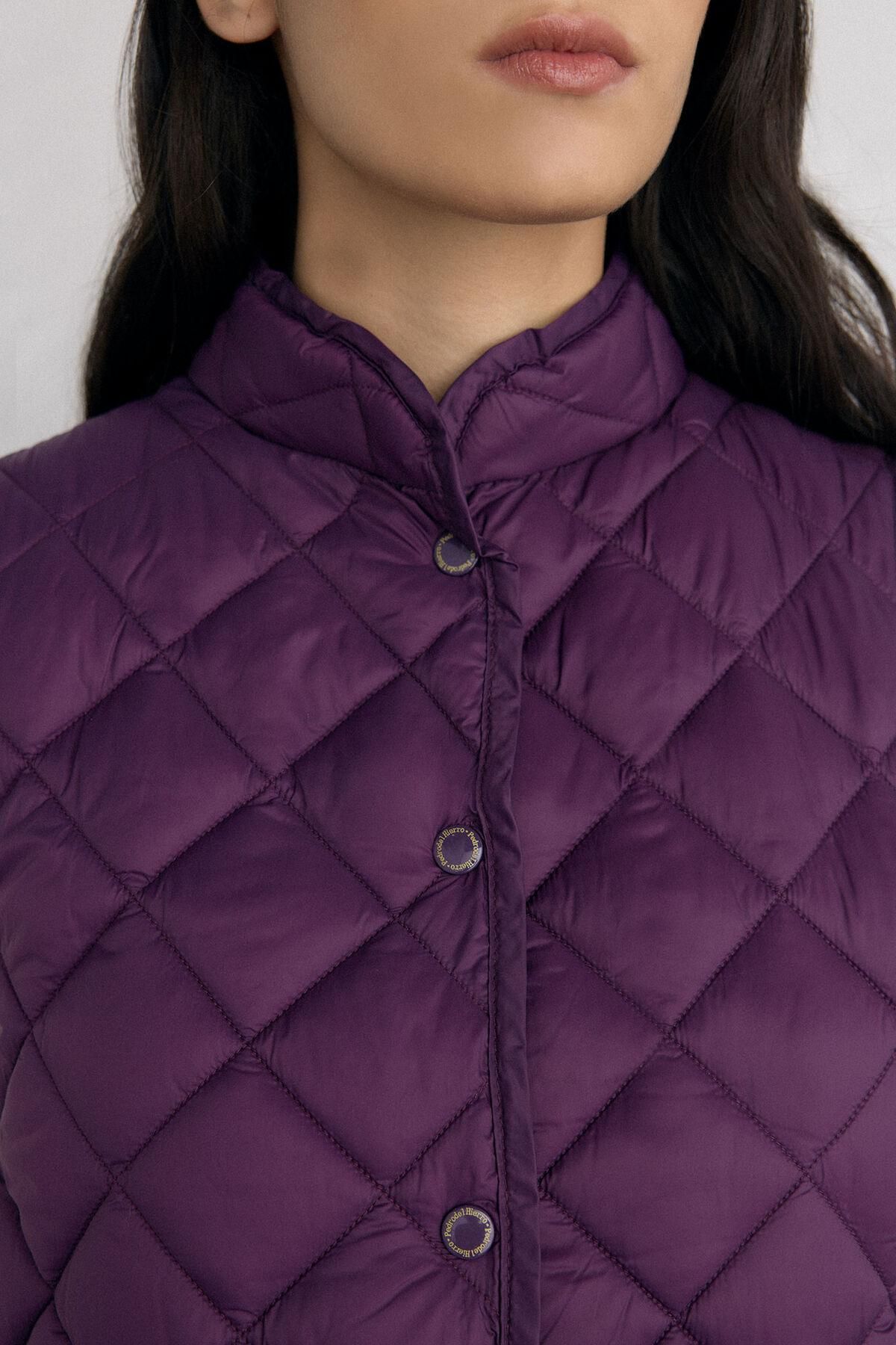 페드로 델 이에로 테크니컬 다이아 퀼팅 베스트 퍼플 8572315 MORADO - 상세 이미지 4