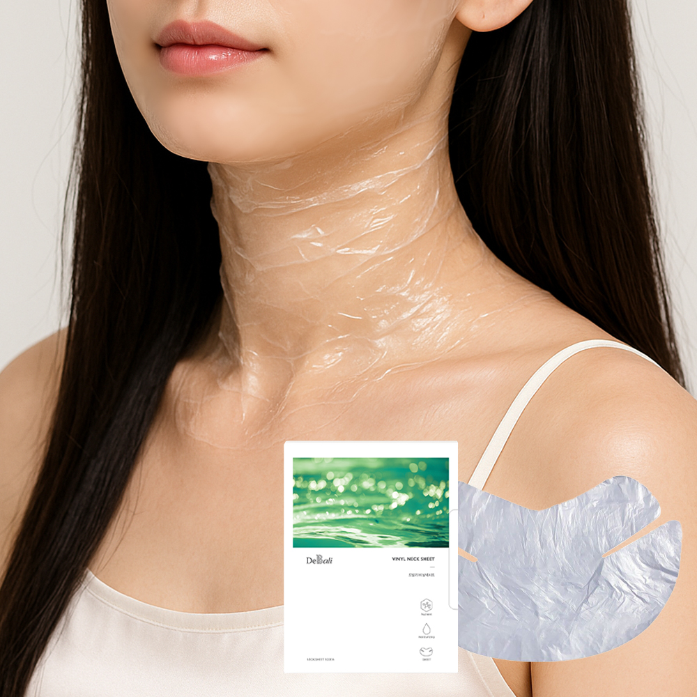 드발리 비닐마스크팩 목주름팩 얼굴 넥 시트 에스테틱 피부과 모델링팩 목비닐팩, 100매입, 1개 - 상품 이미지