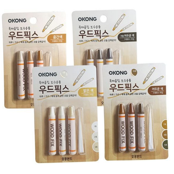 가구용 목재 흠집 보수제 마루용 가구 흠집 보수제 스크래치 크레용 - 메인 이미지