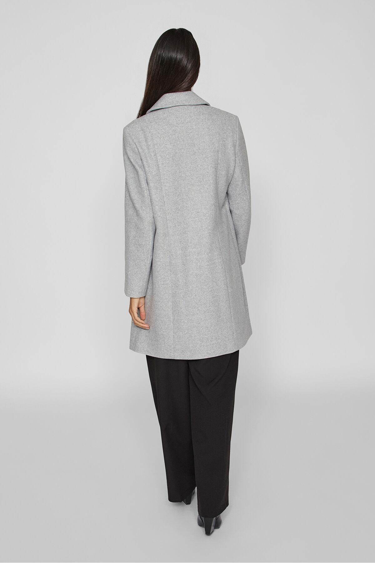 빌라 클래식 그레이 테일러드 울 코트 6031228 GRIS - 상세 이미지 5