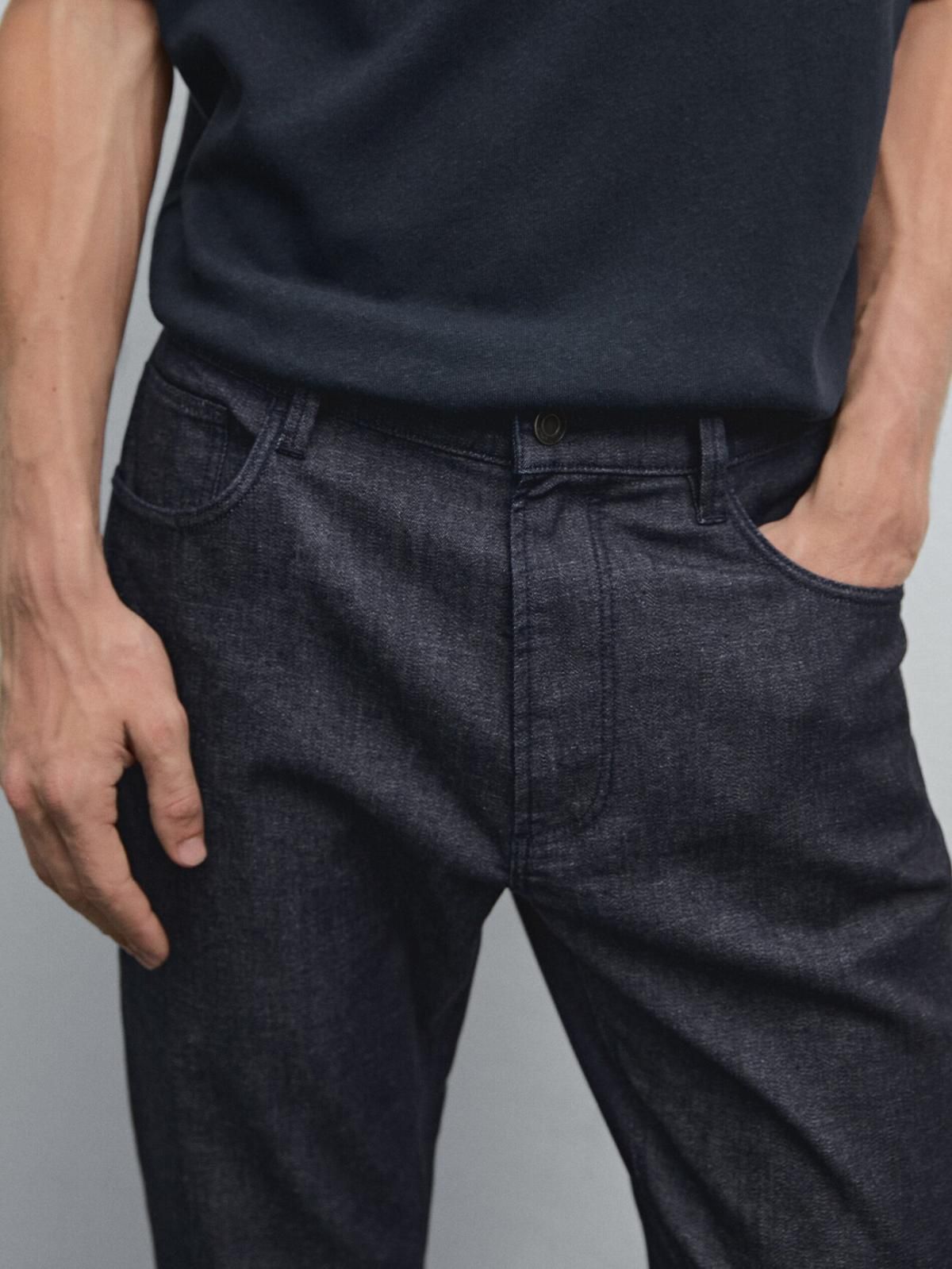 마시모두띠 슬림핏 라이트웨이트 데님 슬림 핏 청바지 0300/109 NAVY BLUE - 상세 이미지 4