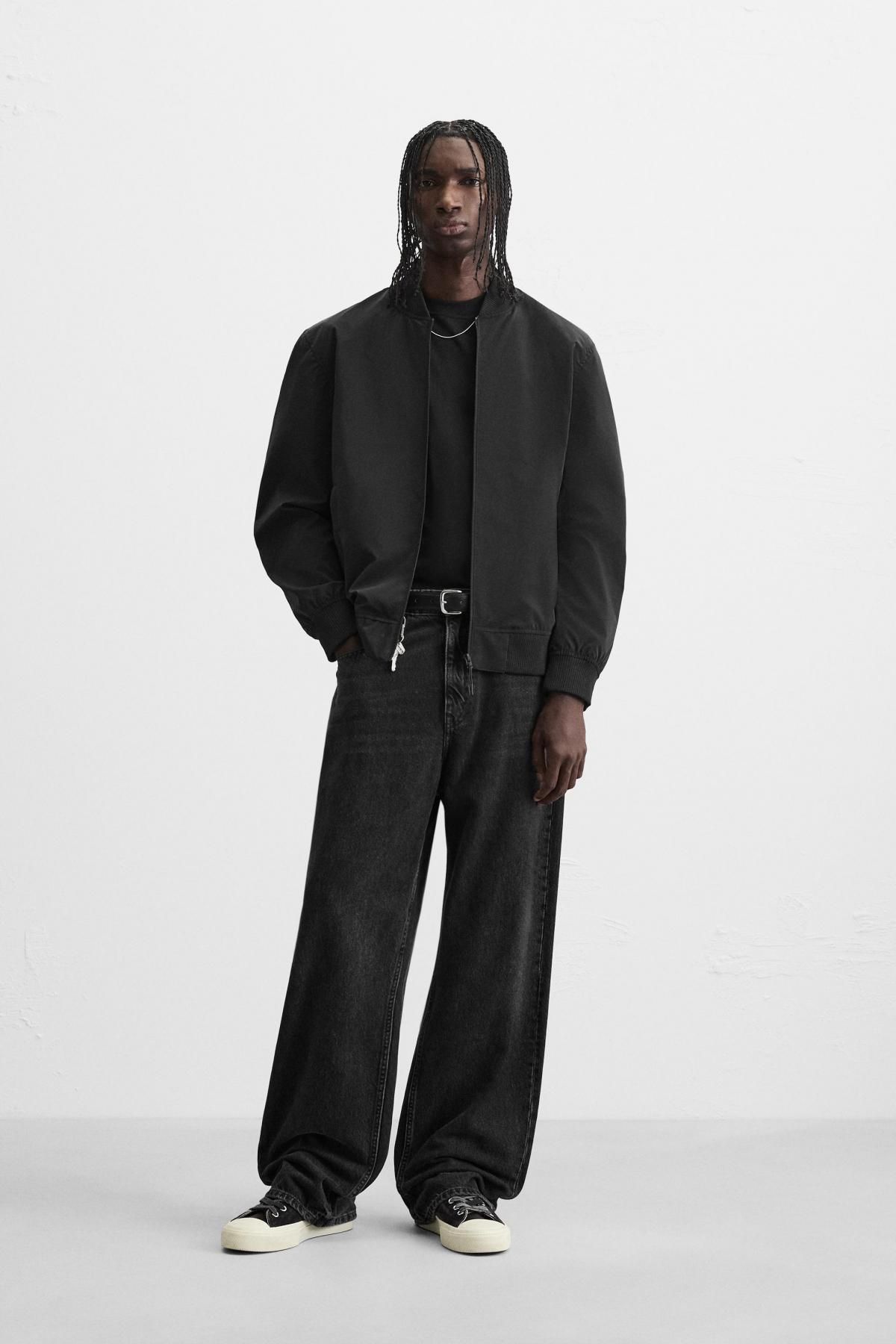 자라 테크니컬 경량 블랙 블루종 재킷 4302/330 BLACK - 상세 이미지 2