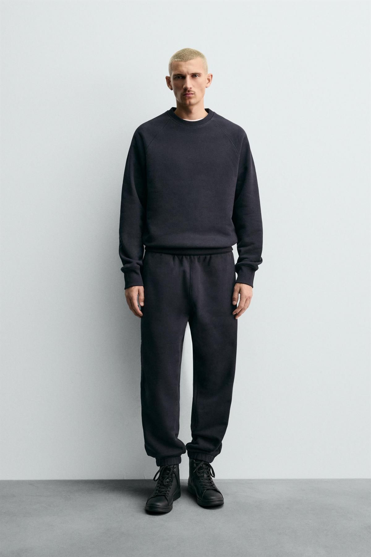 자라 테리코튼 컴팩트 레귤러핏 조거 팬츠 8054/332 DARK NAVY - 상세 이미지 2