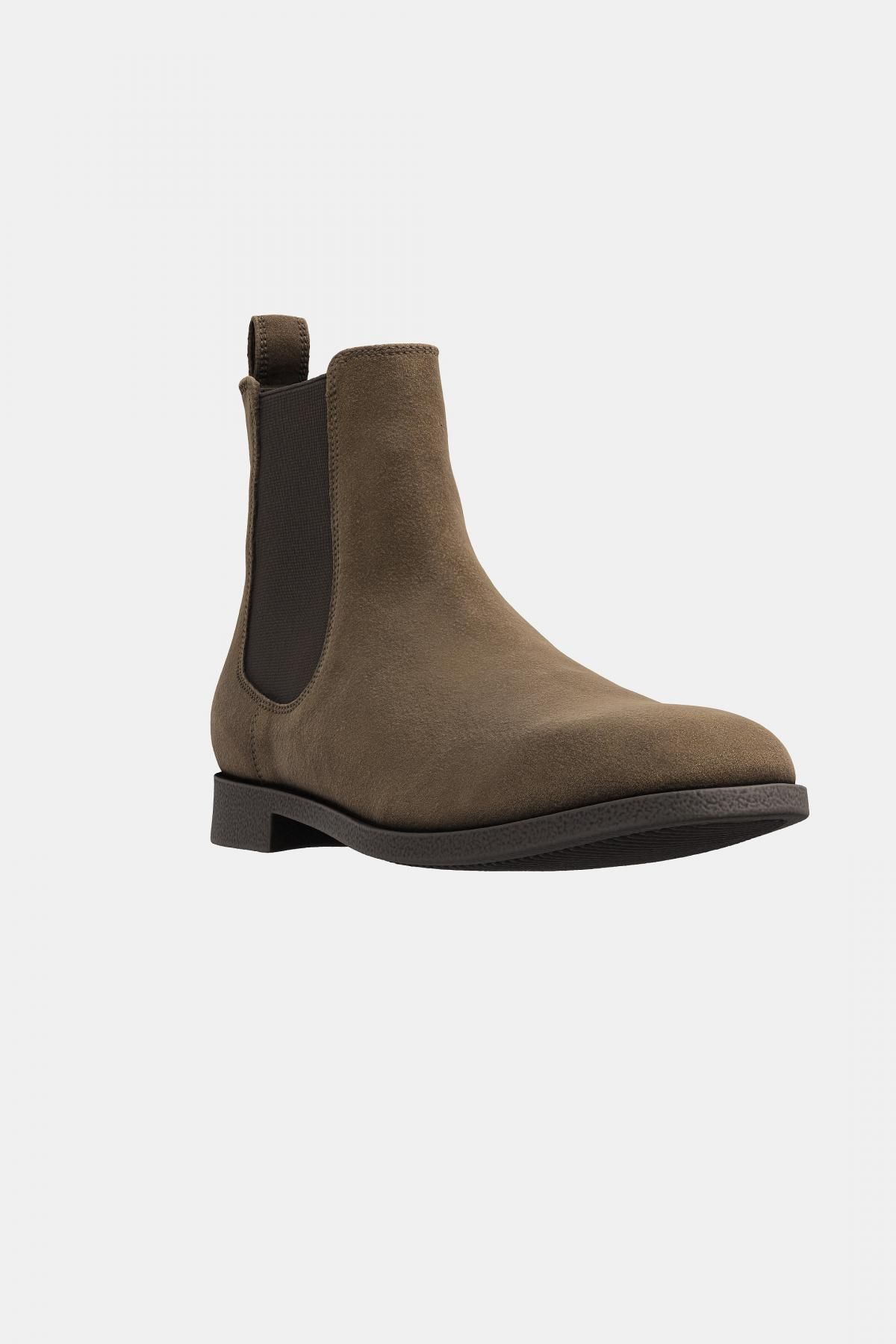 자라 프리미엄 스웨이드 첼시 부츠 2015/620 TAUPE GREY - 상세 이미지 5
