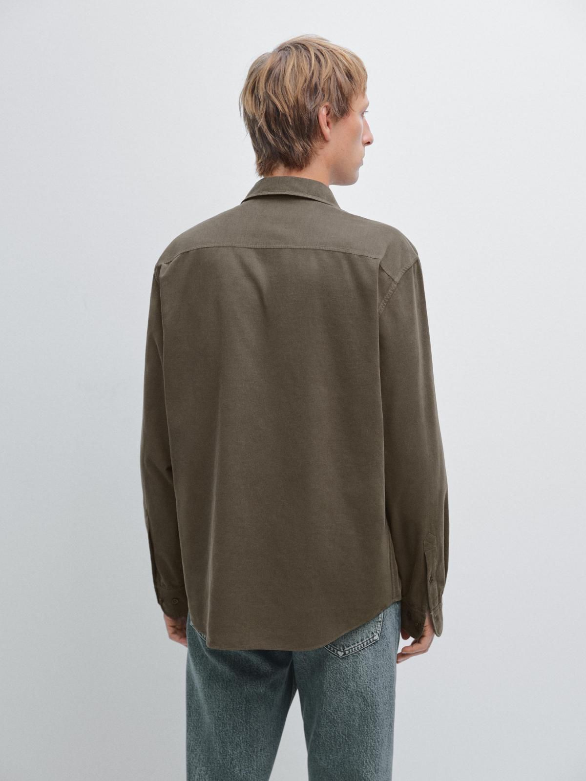 마시모두띠 베이직 레귤러핏 니들코드 긴팔 셔츠 1780/423 GREY - 상세 이미지 4