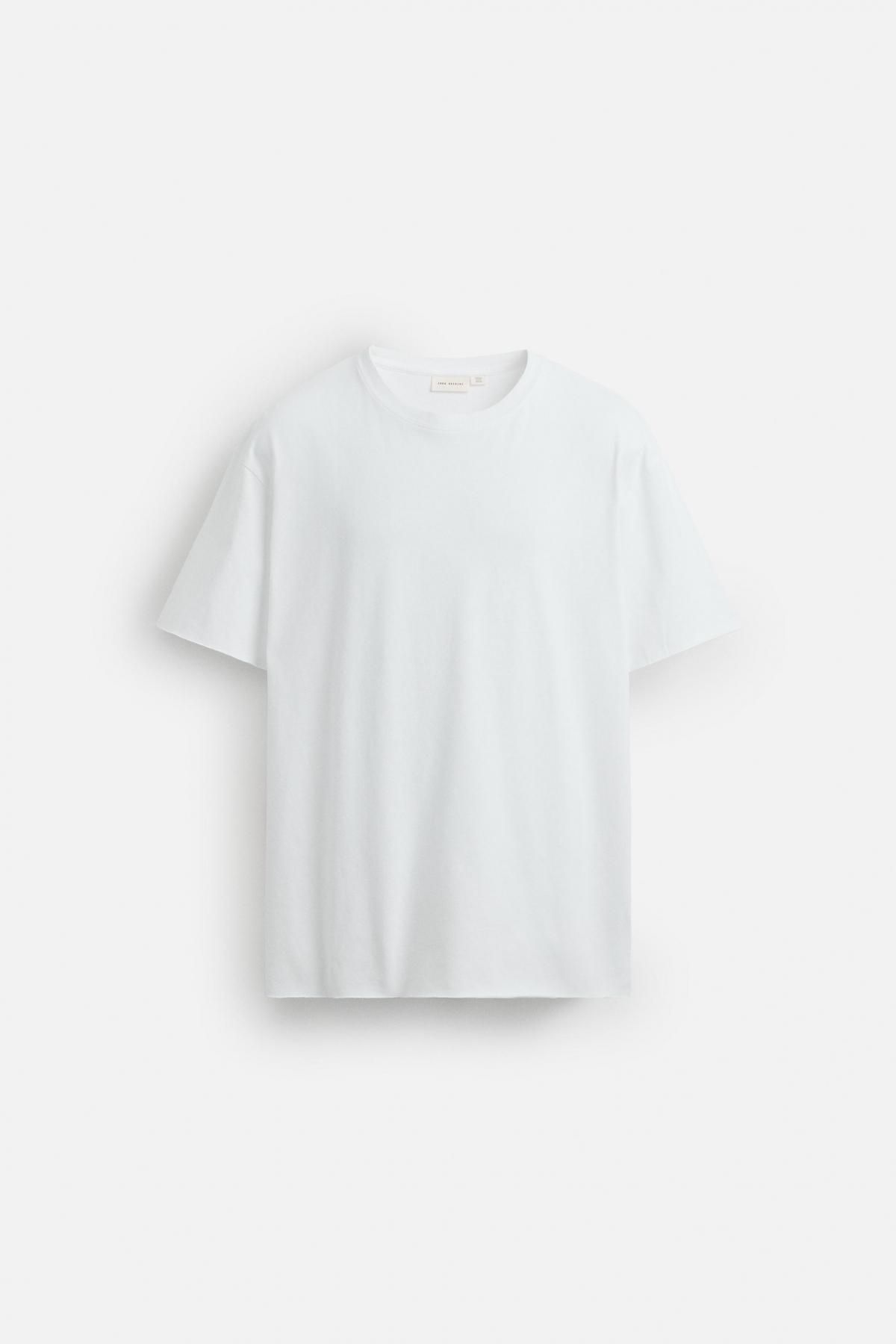 자라 오리진스 아이코닉 레귤러핏 코튼 반팔 티셔츠 4231/483 WHITE - 메인 이미지