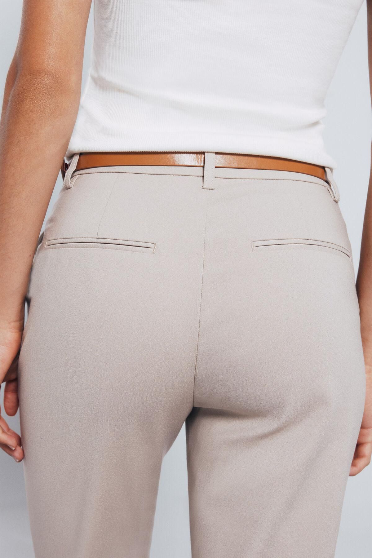 스프링필드 스트레이트핏 크롭 치노 팬츠 6832064 BEIGE 이미지 7