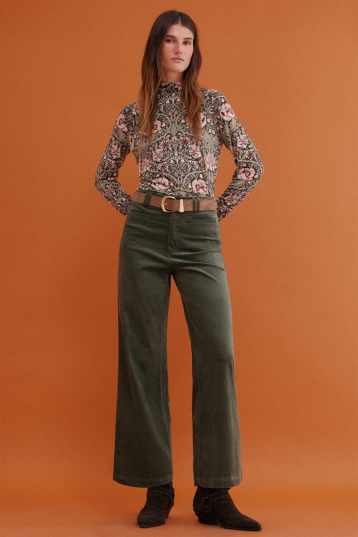 호스 인트로피아 코듀로이 와이드 팬츠 카키 6542833 KAKI - 상세 이미지 2