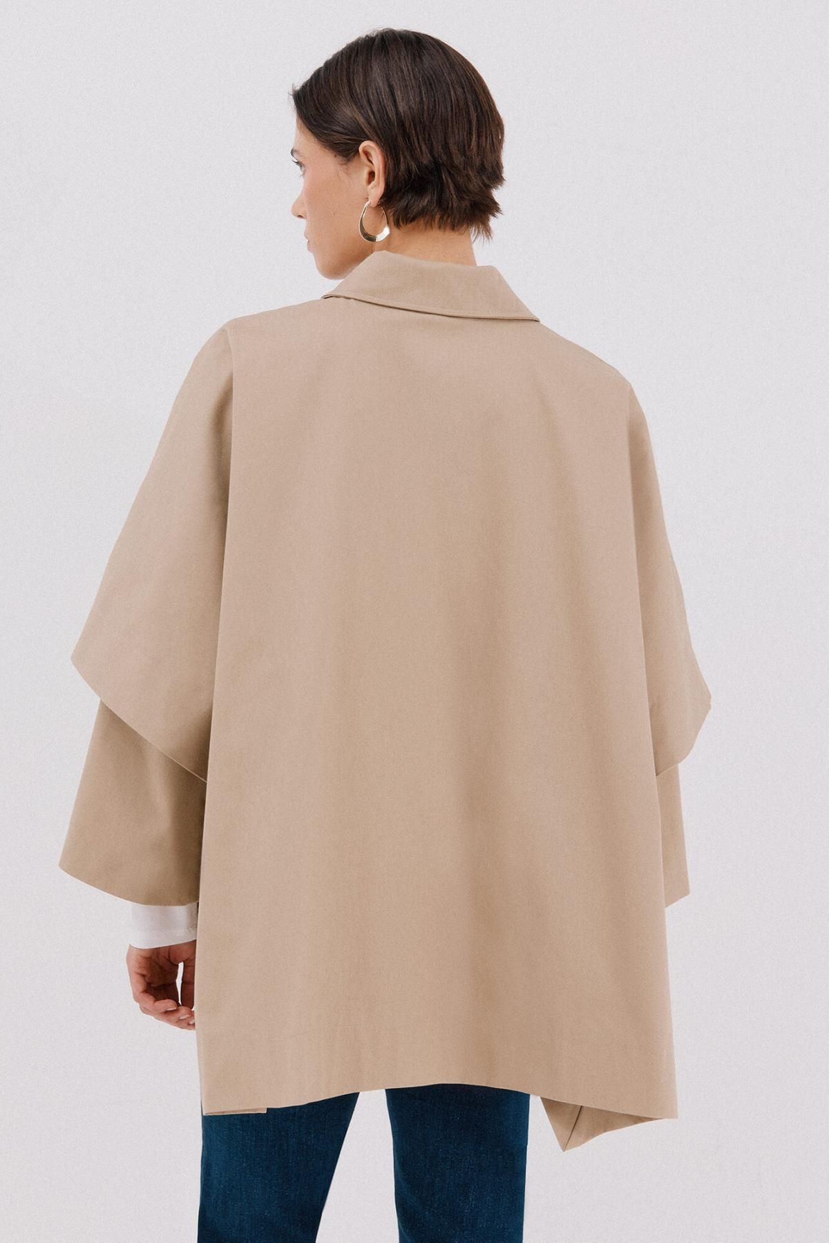 꼬르떼피엘 발수 케이프 트렌치코트 베이지 6612735 BEIGE - 상세 이미지 5