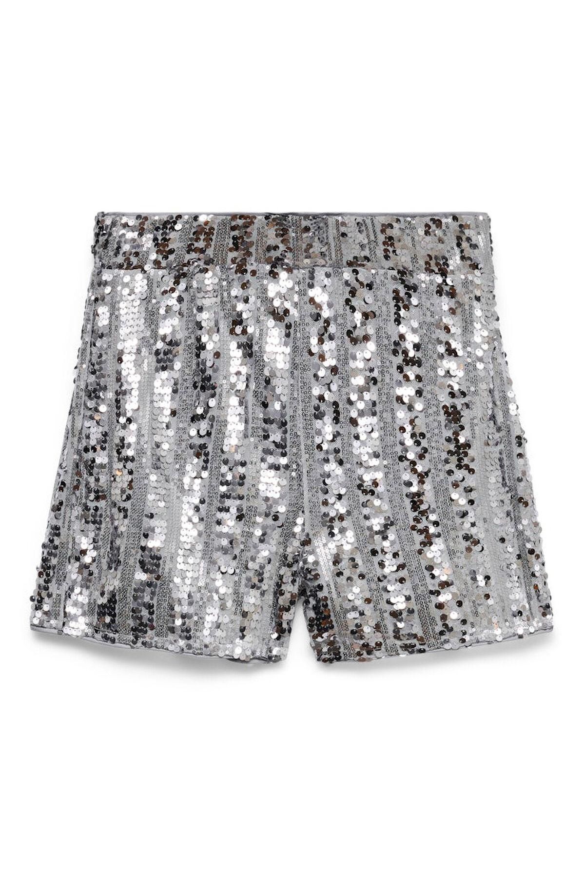 베로모다 글리터 시퀸 파티 여성 반바지 5112031 GRIS - 상품 이미지