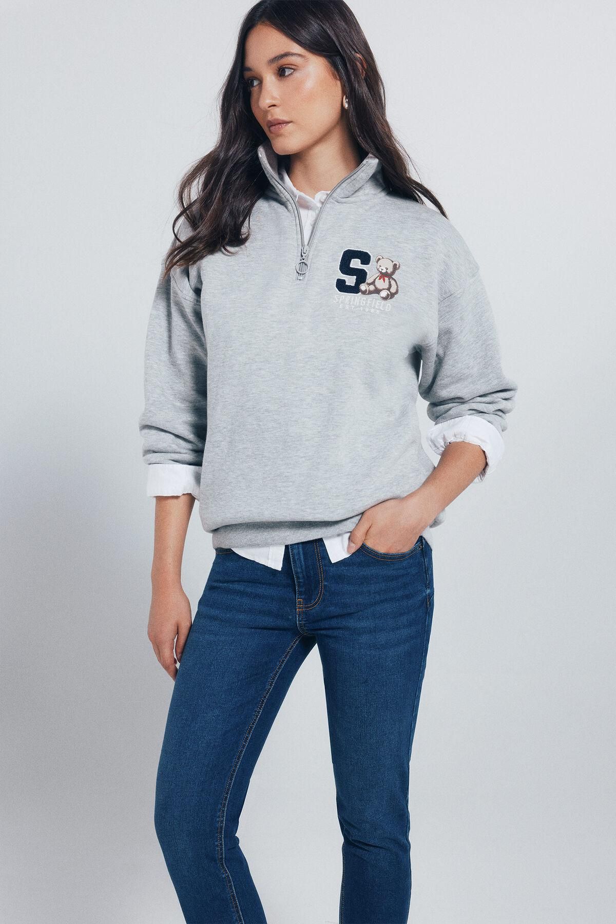 스프링필드 푸쉬업 하이라이즈 스키니핏 데님 청바지 6842433 AZUL - 상세 이미지 3