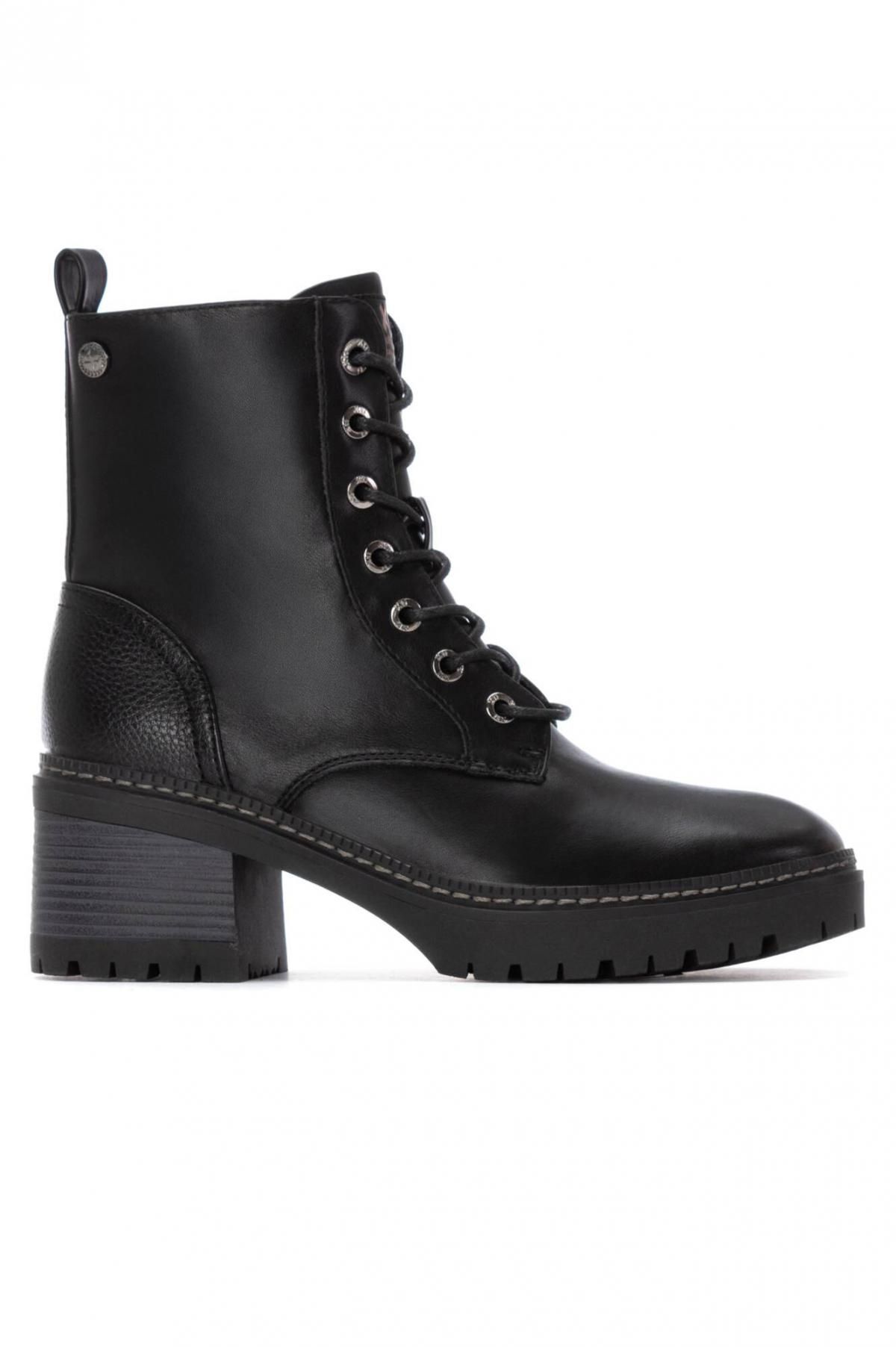 엑스티아이 밀리터리 워커 앵클부츠 레이스업 청키힐 3892268 NEGRO - 메인 이미지