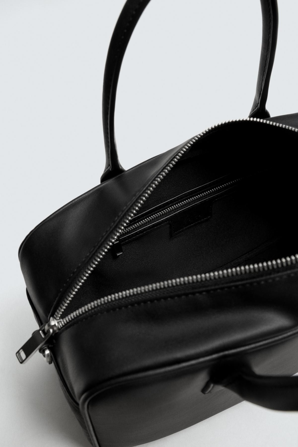 자라 미니멀 블랙 베이직 토트백 3550/620 BLACK - 상세 이미지 4