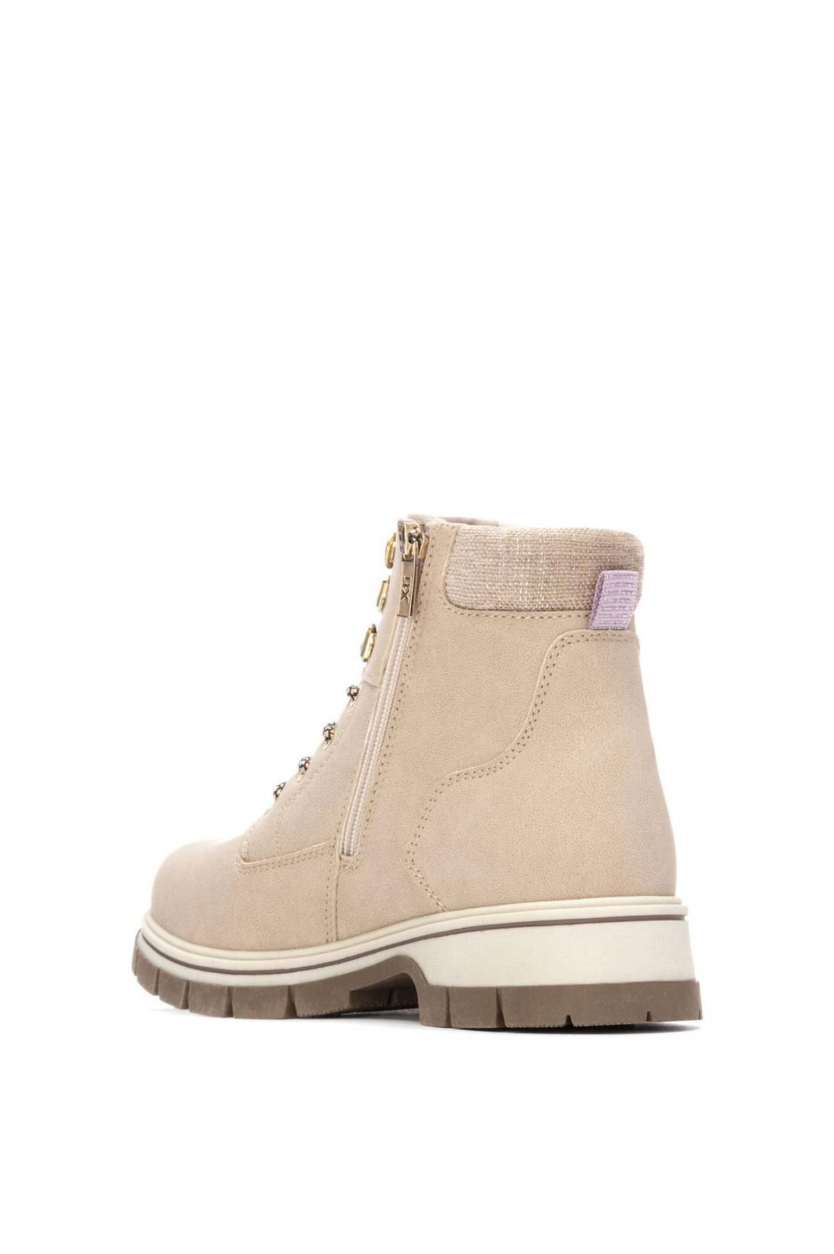 엑스티아이 베이지 밀리터리 스타일 여성 앵클부츠 1522760 BEIGE - 상세 이미지 4