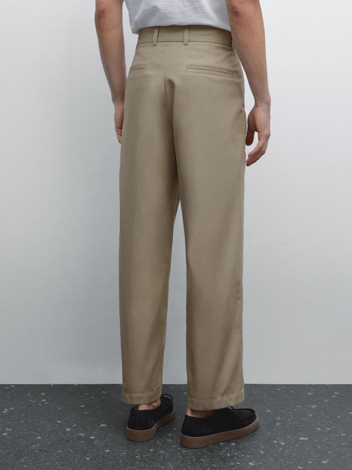 마시모두띠 와이드핏 다트 디테일 슬랙스 팬츠 0013/004 SAND - 상세 이미지 5