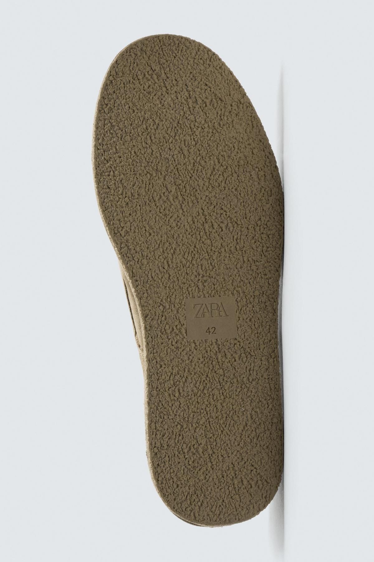 자라 스웨이드 캐주얼 데크 로퍼 2449/620 BEIGE 이미지 7