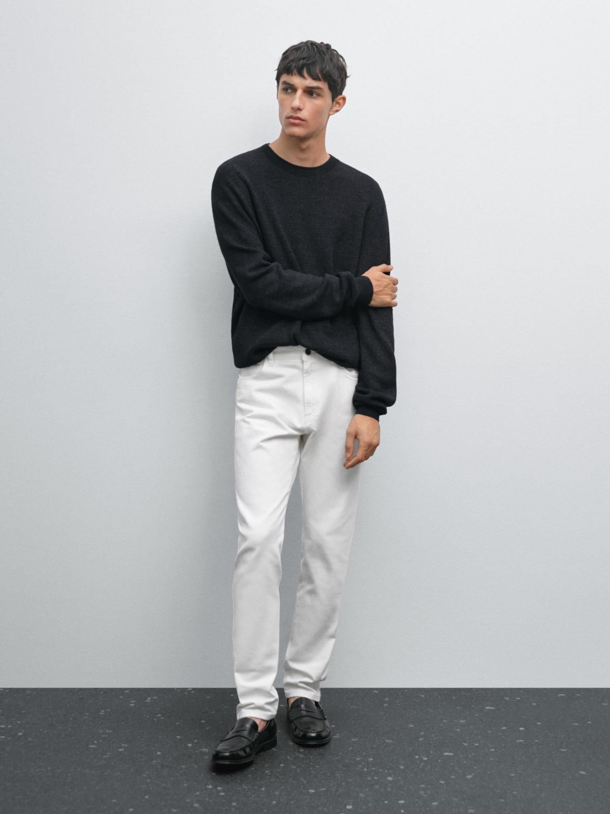 마시모두띠 슬림핏 데님 화이트 슬림핏 청바지 0300/106 OFF WHITE - 상세 이미지 2