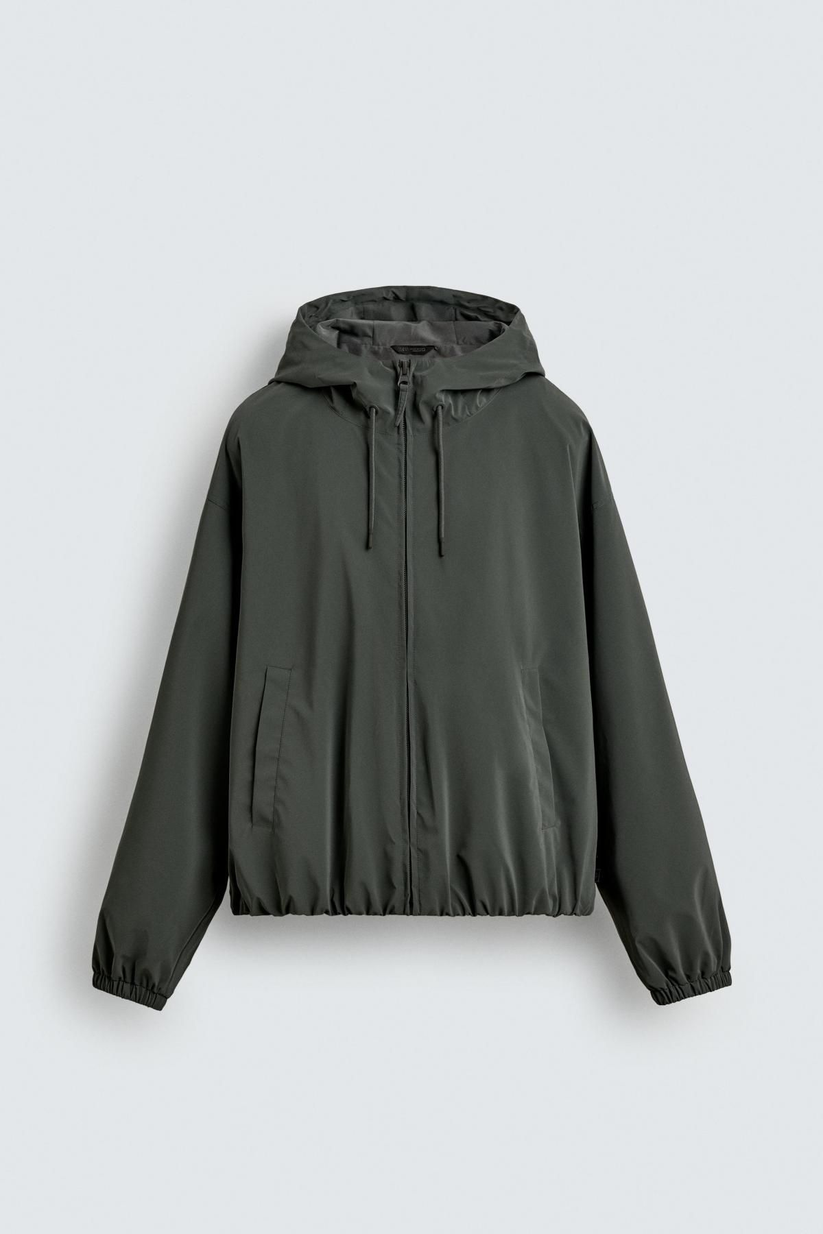 자라 테크니컬 후드 집업 자켓 3046/451 BLUE / GREY - 상품 이미지
