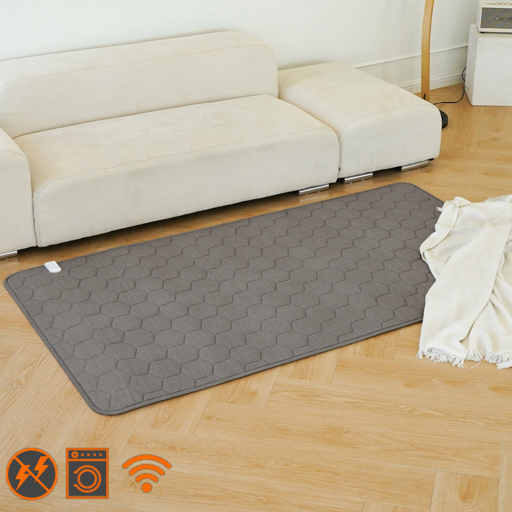 곰표한일 IOT 전자파안심 EMF 라돈안심 카본 탄소매트 스마트 그레이 퀸더블(분리난방)