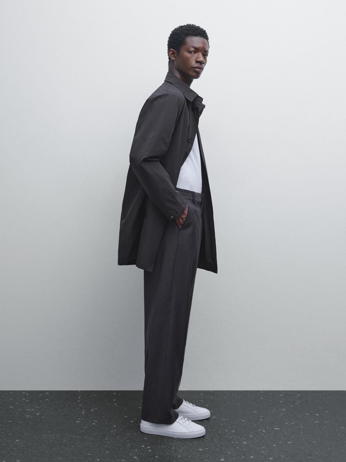 마시모두띠 테크니컬 울블렌드 와이드 조거 팬츠 0026/006 NAVY BLUE - 상세 이미지 2