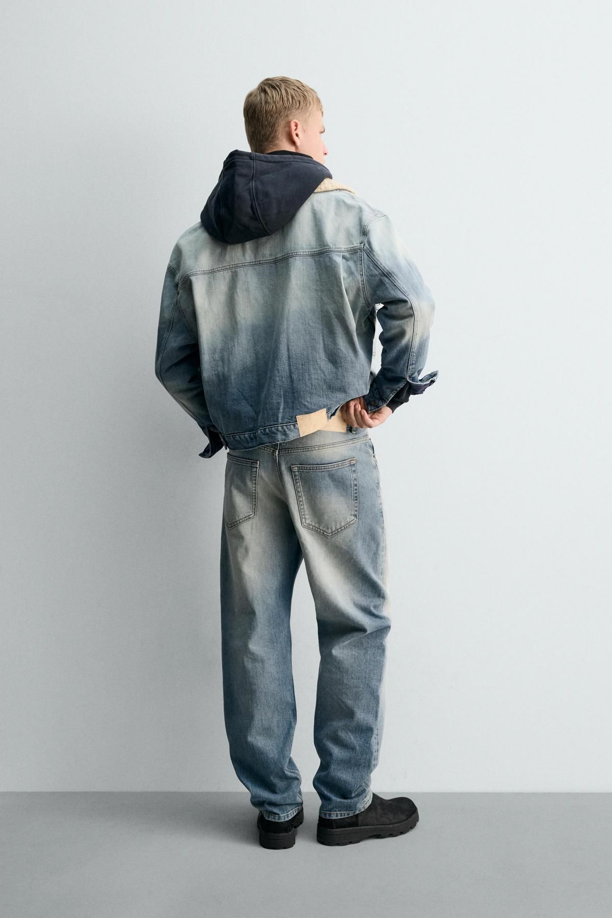 자라 셀비지 데님 스트레이트핏 진 3991/356 MID-BLUE - 상세 이미지 3