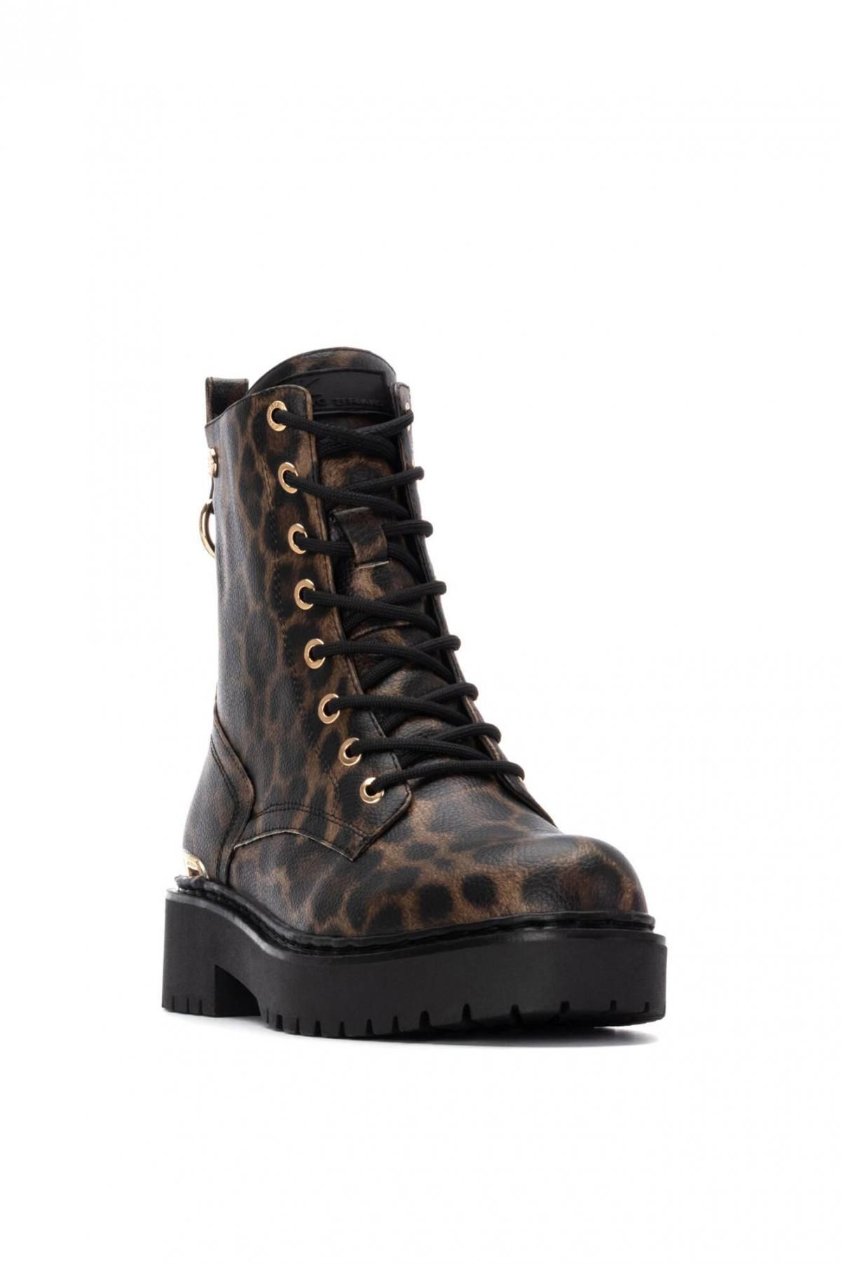 엑스티아이 애니멀 프린트 밀리터리 레이스업 앵클부츠 1522755 ESTAMPADO - 상세 이미지 2