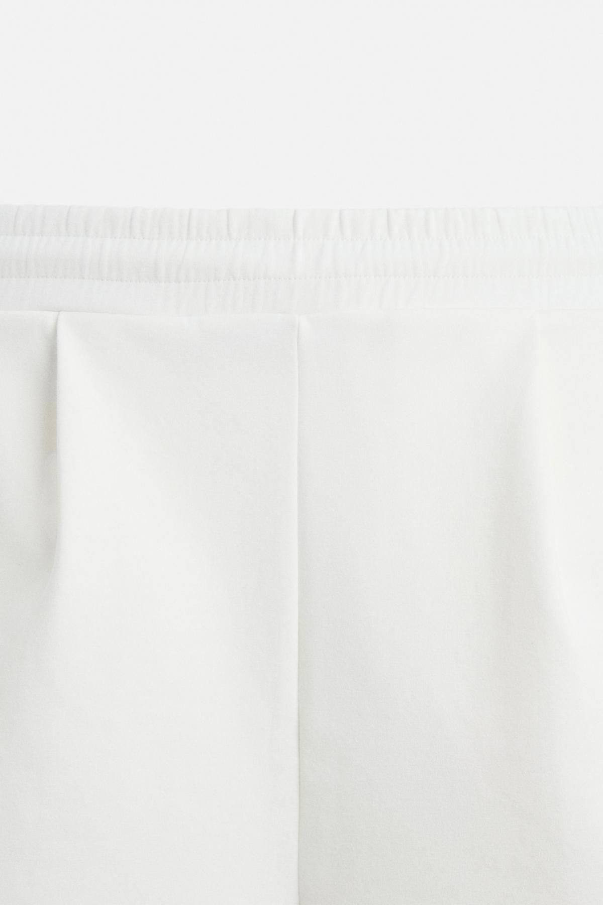 자라 플리츠와이드 화이트 버뮤다 반바지 3665/302 OYSTER-WHITE 이미지 8