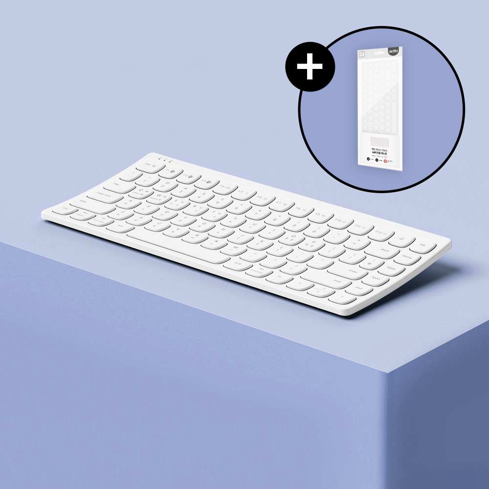 엑토 커브드 미니 휴대용 가벼운 텐키리스 무소음 인체공학 아이패드 무선 블루투스 키보드 제품 이미지